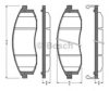 BOSCH 0 986 TB2 293 Brake Pad Set, disc brake